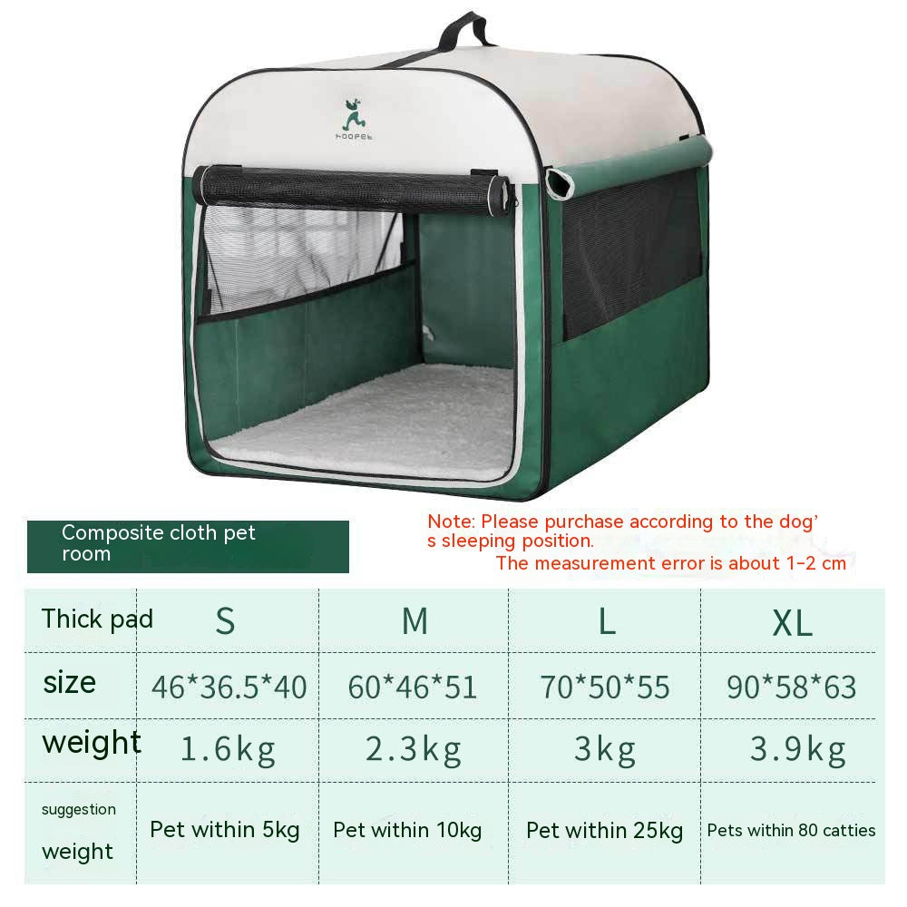 Chien Kennel Warm Grande Maison Cage d'hiver Maison en plein air