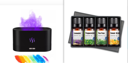 Diffuseur d'aromathérapie avec ampoule de flamme