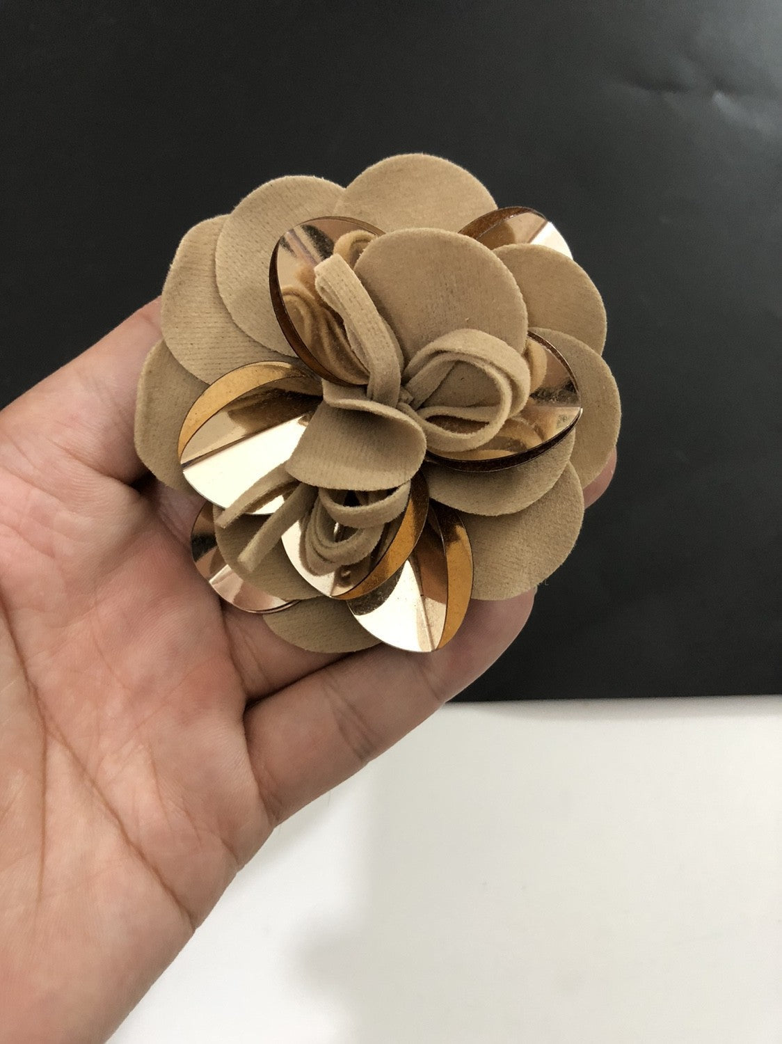 Fine Flannel Flowers Corsage Enveloppé Fleur Coiffure Clip Fleur Sac à main Pendentif Broch