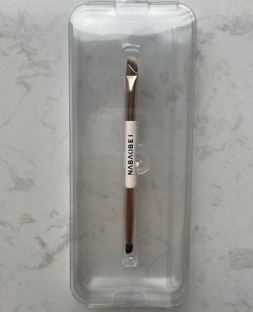 Brosse à paupières et à sourcils à double extrémité Combo
