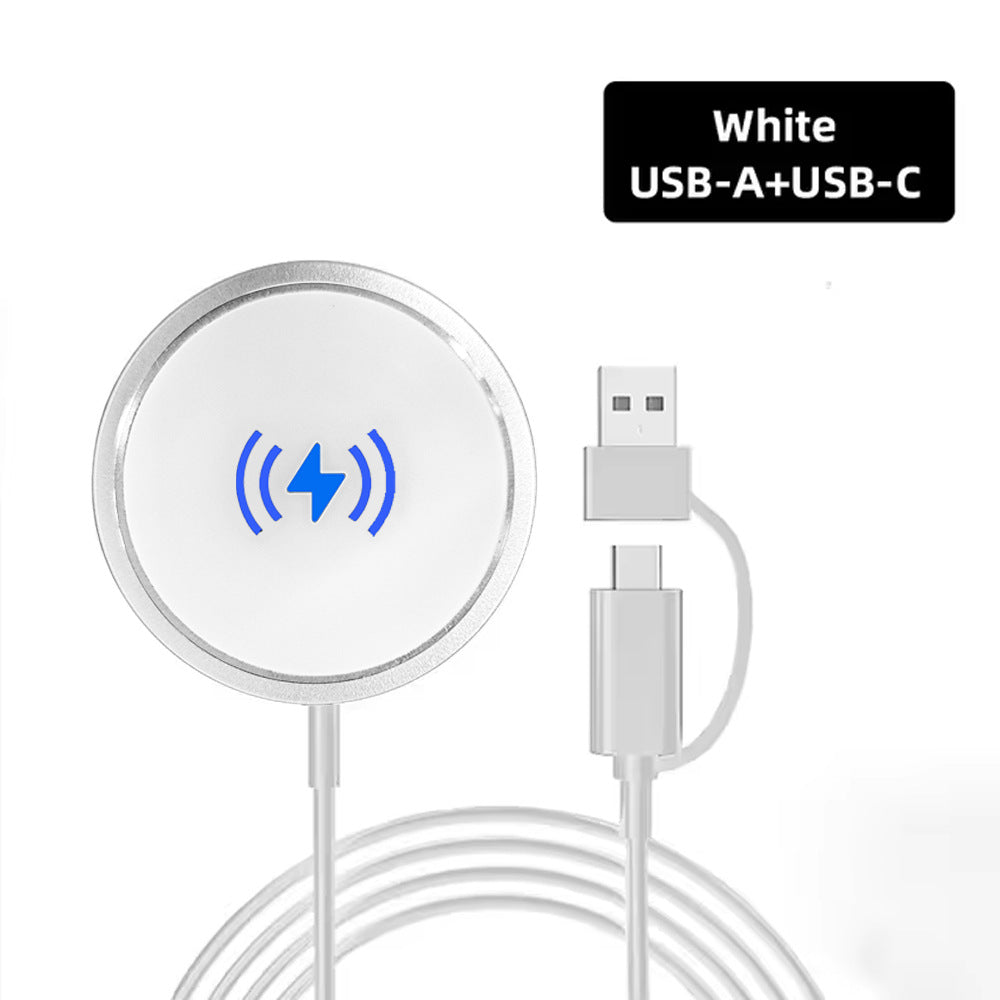 Chargeur sans fil magnétique 2-en-1 ultra-mince