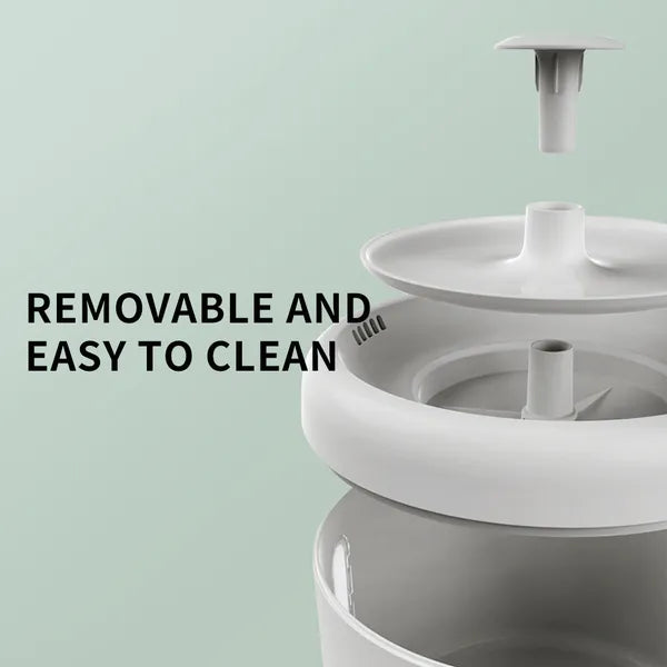2500ML USB Round Pet Water Fountain