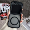 Boîtier de téléphone magnétique Écran pliable Couleur transparente Couverture de protection tout compris