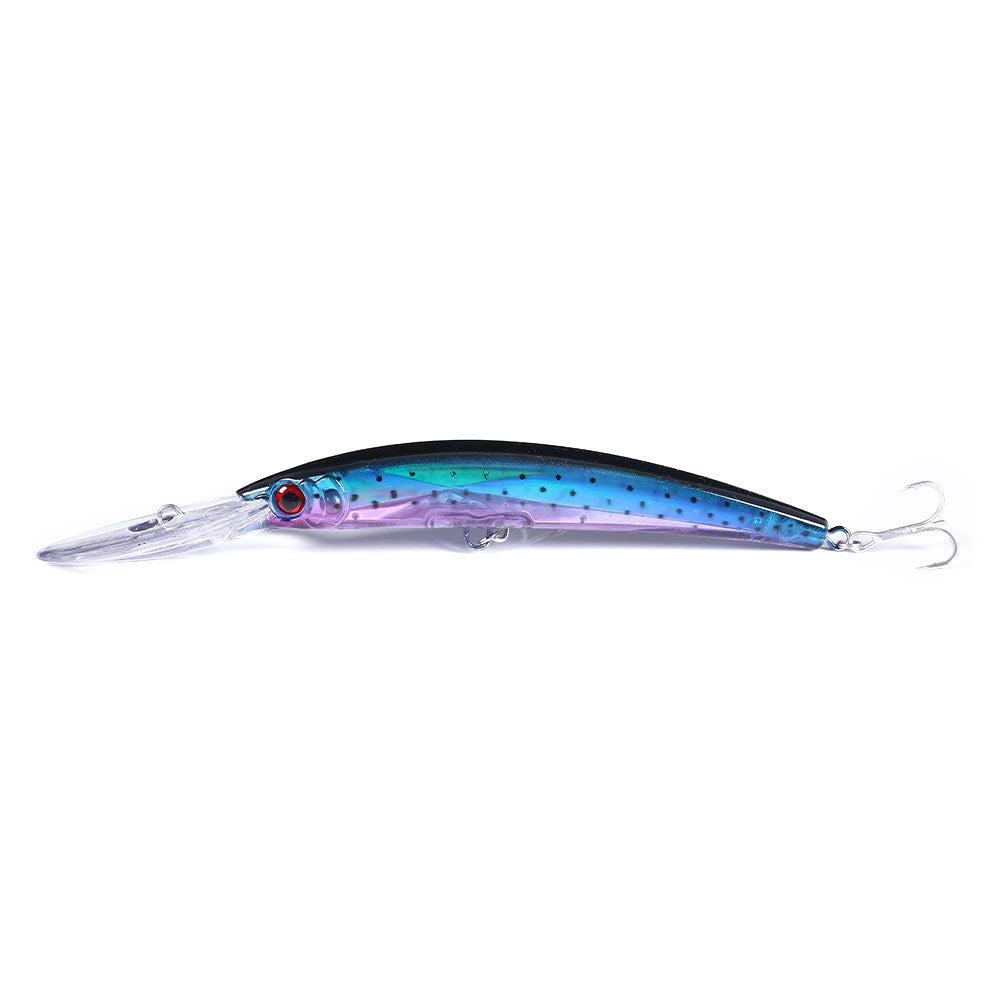 Hengjia Long Cast Sea Fishing Mino Simulation de faux bec flottant loin