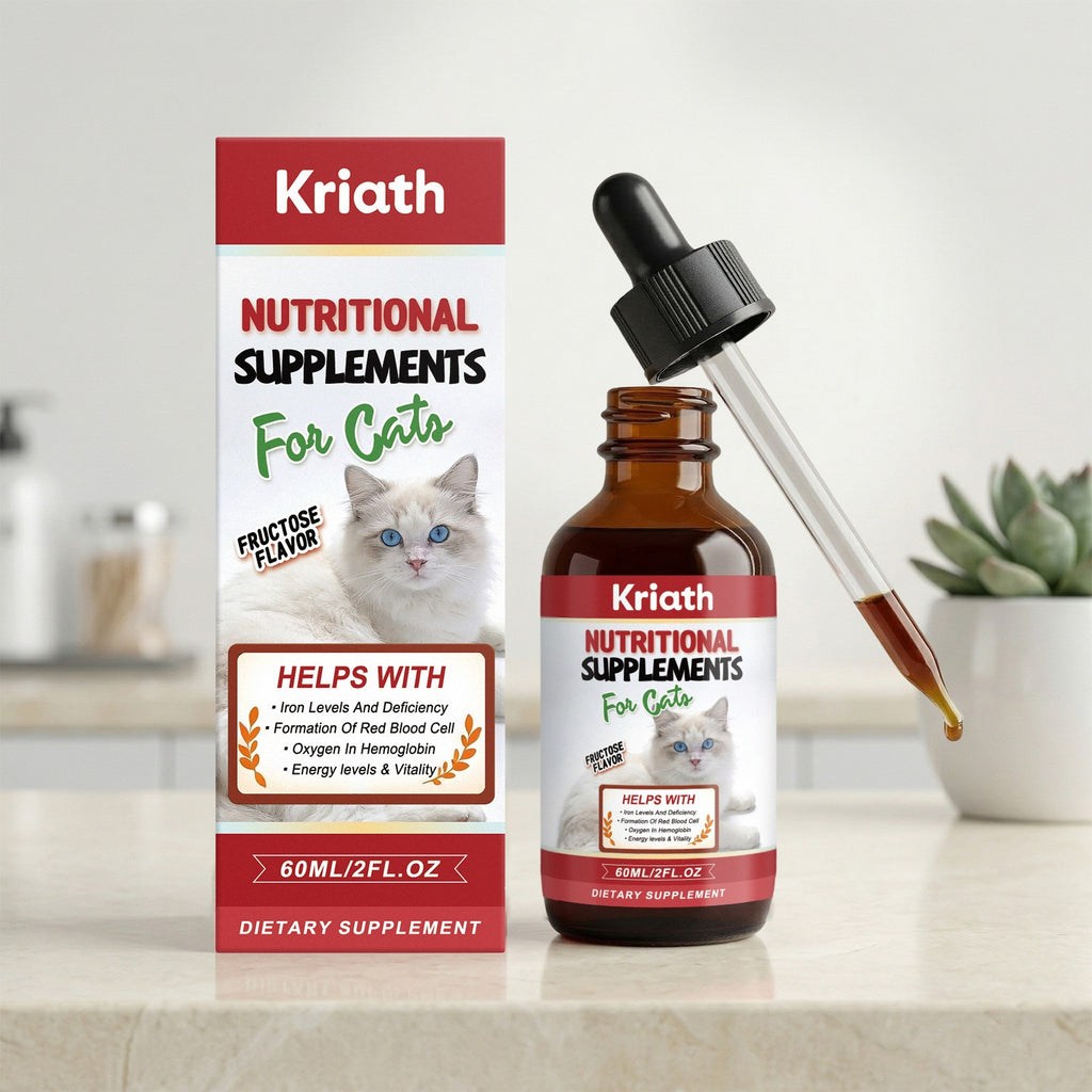 Kriath Cat supplément nutritionnel baisse un supplément quotidien pour les chats pour fournir une variété O