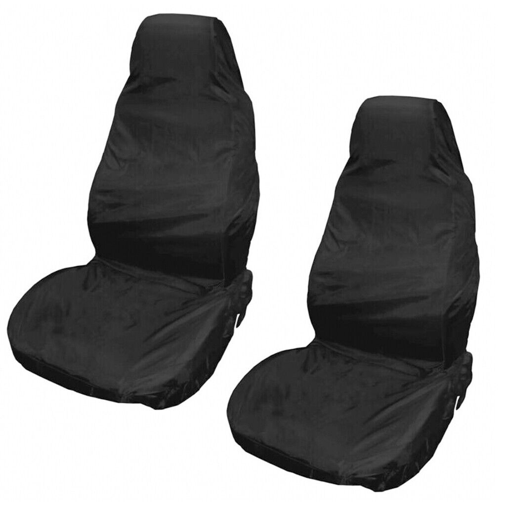 2Pcs Waterproof Dustproof Universal Van Front Seat Covers