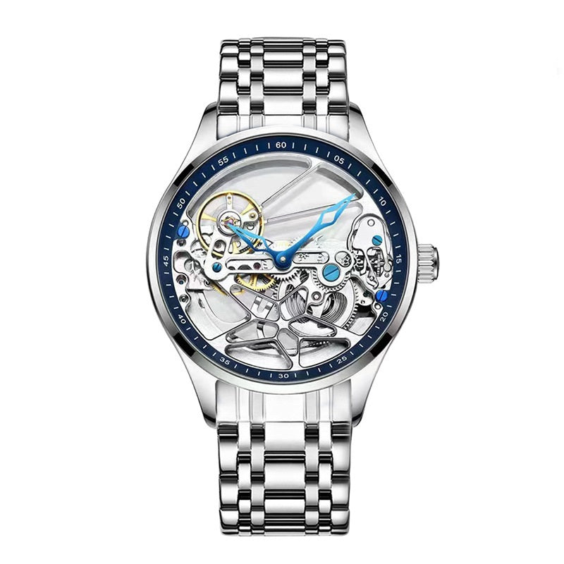 Montre mécanique automatique Hollow double face