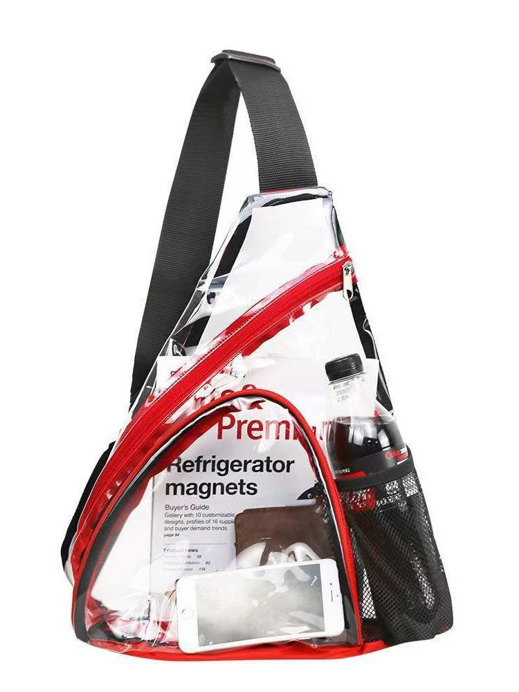 Sac transparent en plastique à épaule unique Portable Et grande capacité