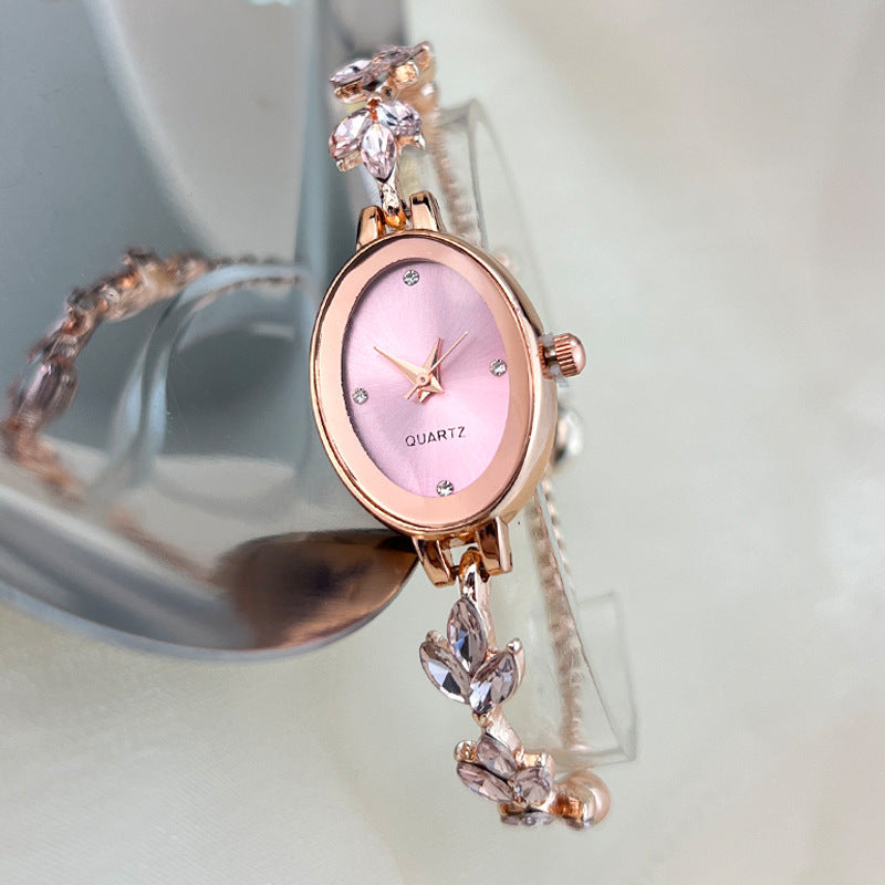 Ovale bracelet montre Luxury Retro Exquise Niche montre femme haute qualité Quartz Watc