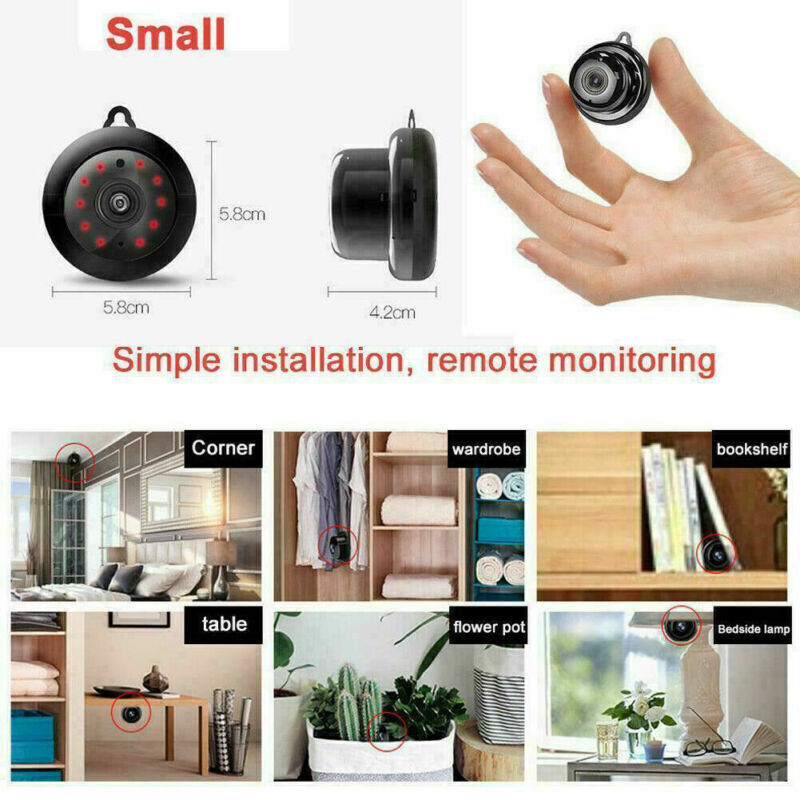 Caméra CCTV WiFi 1080 P Wireless IR Indoor Outdoor Security Night Vision Accueil CAM