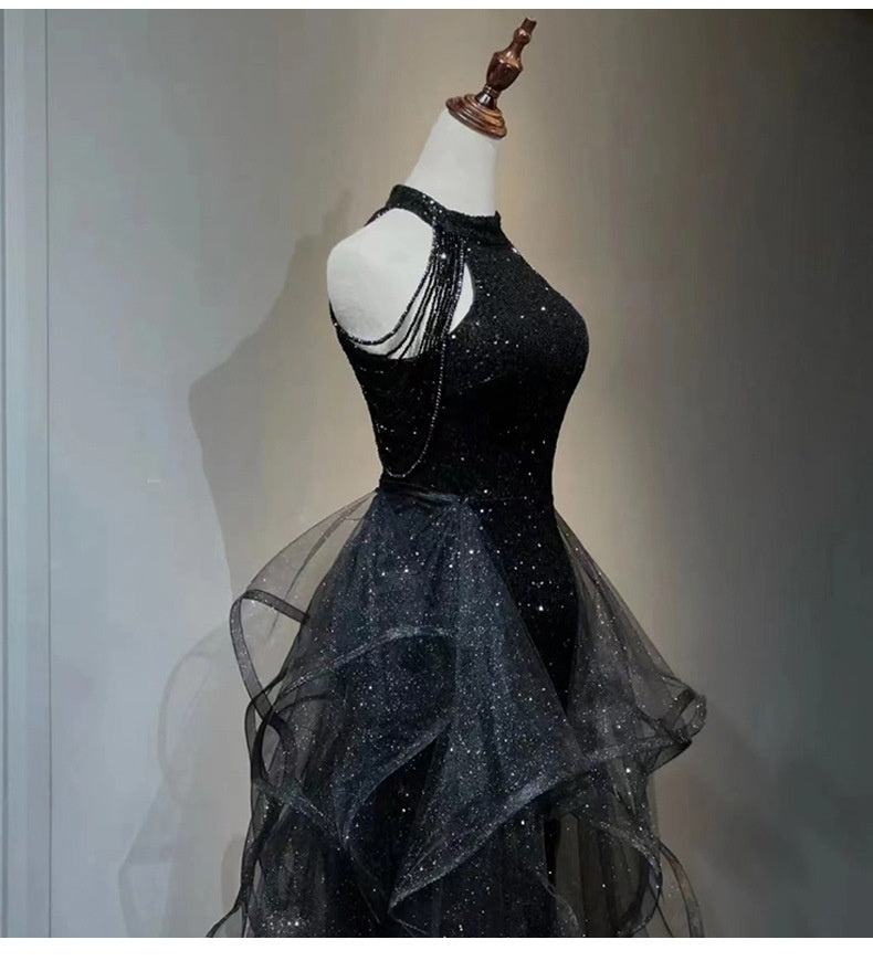Robe de soirée noire pour femmes