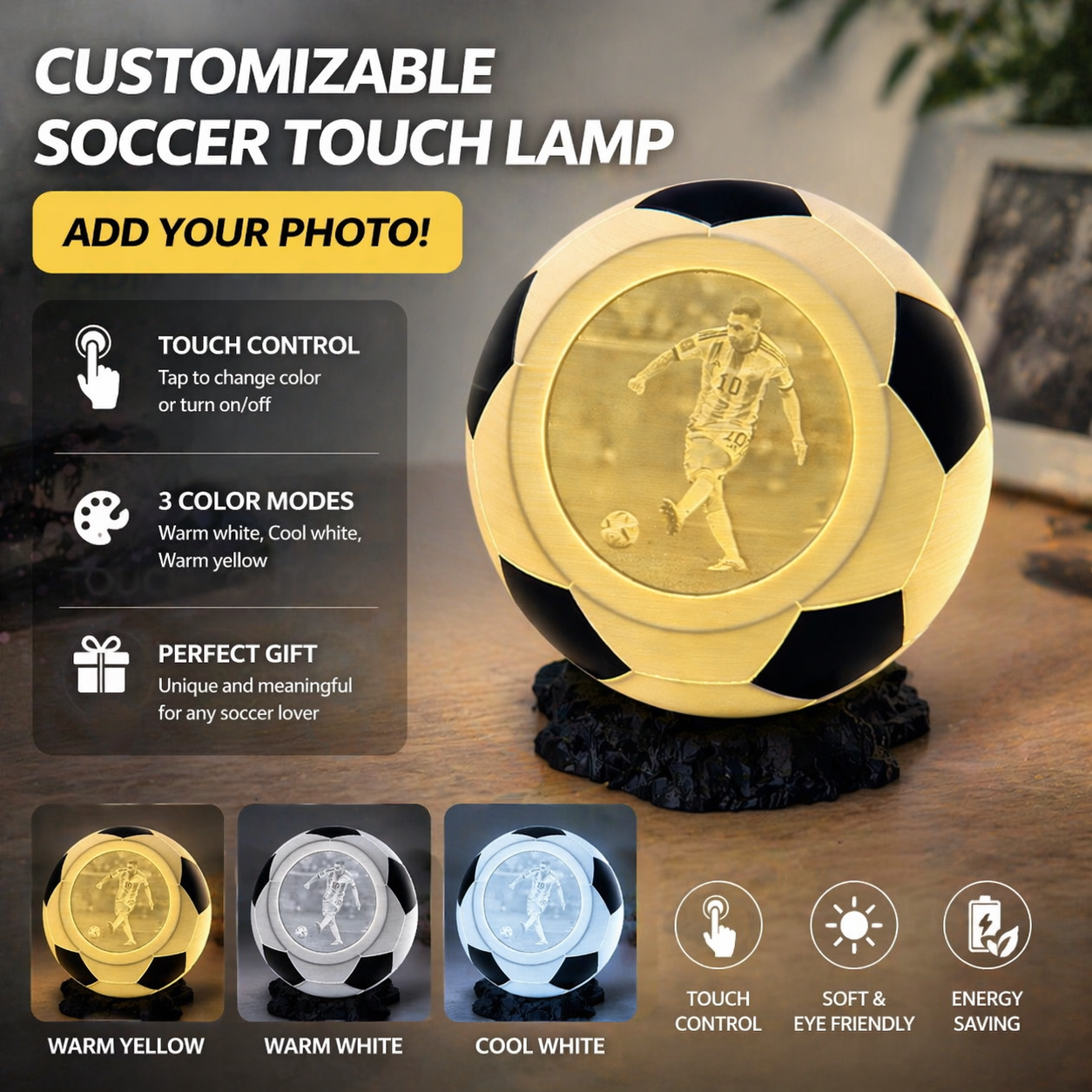 Lampe photo de football