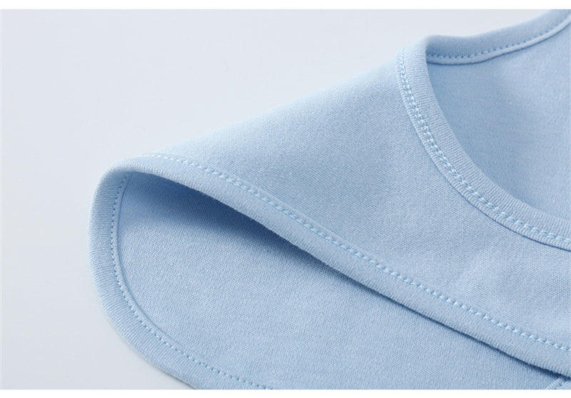 Bébé Produits Coton Bib de couleur solide avec boucle cachée Serviette Salive Multi-couleur En option