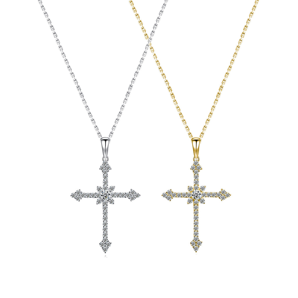 S925 Collier de traverse en mousse d'argent sterling 3.0mm Centre D Couleur VVS1 40-45cm Silv
