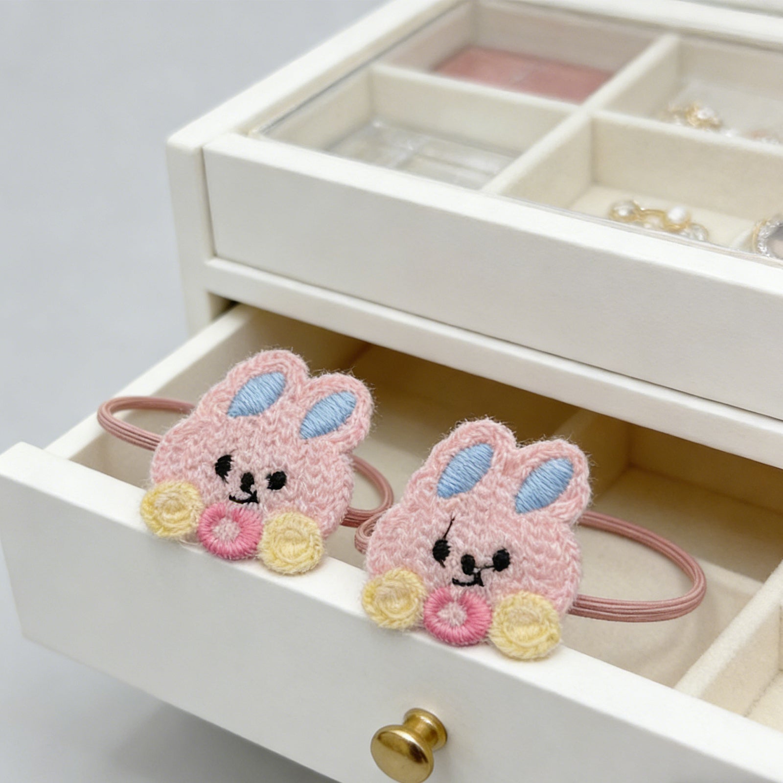 Tricoter les cheveux Bunny Tie-4043
