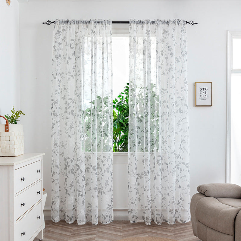 Mesh Rideaux Chambre Light Transmission Rideau décoratif