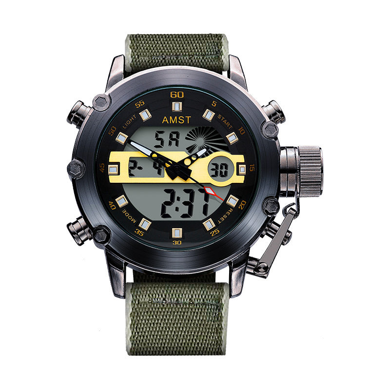 Montre électronique multifonctionnelle Casual Sports pour hommes