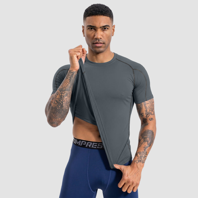 T-shirt manches courtes à manches courtes pour hommes à séchage rapide