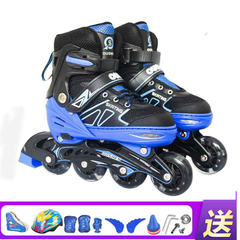 Patins de glace patinage de vitesse enfants et étudiants rouler en ligne réglable