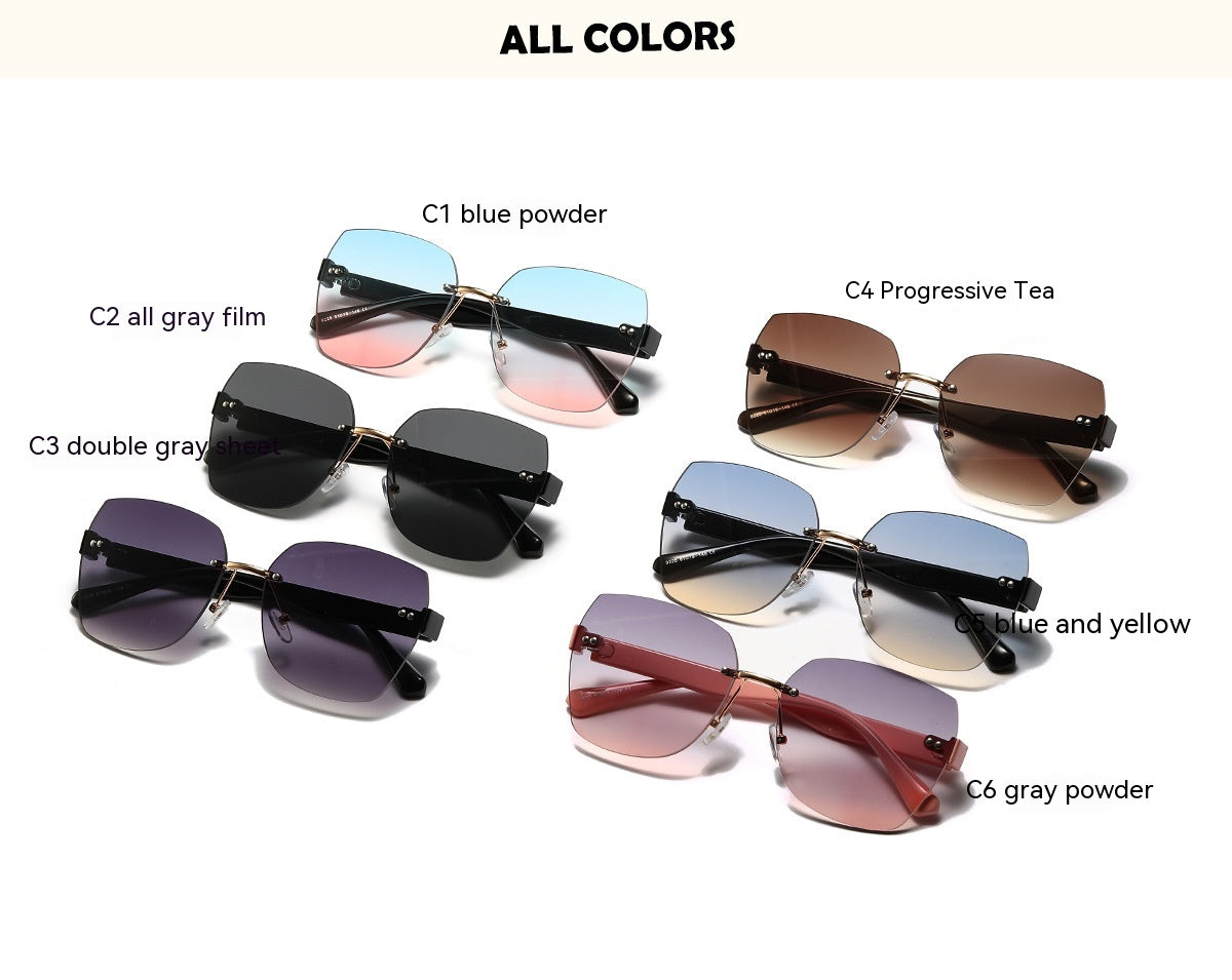 Lunettes de soleil haut de gamme Diamond Cut Edge pour femmes