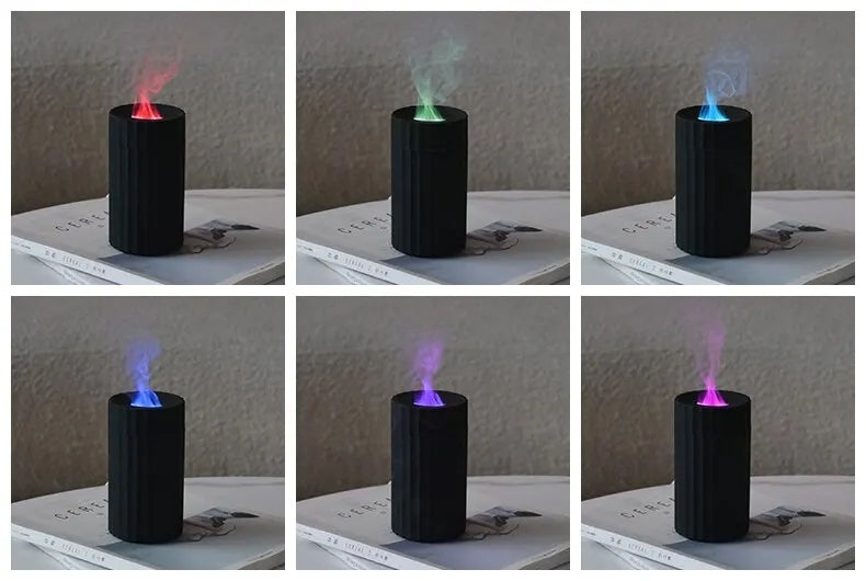 Flame Effect Air Humidifier Essential Oil Diffuser Silent Aroma Diffuser Home Fragrance
