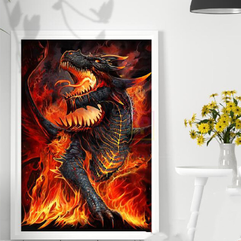 Tableau diamant de Dragon de Feu