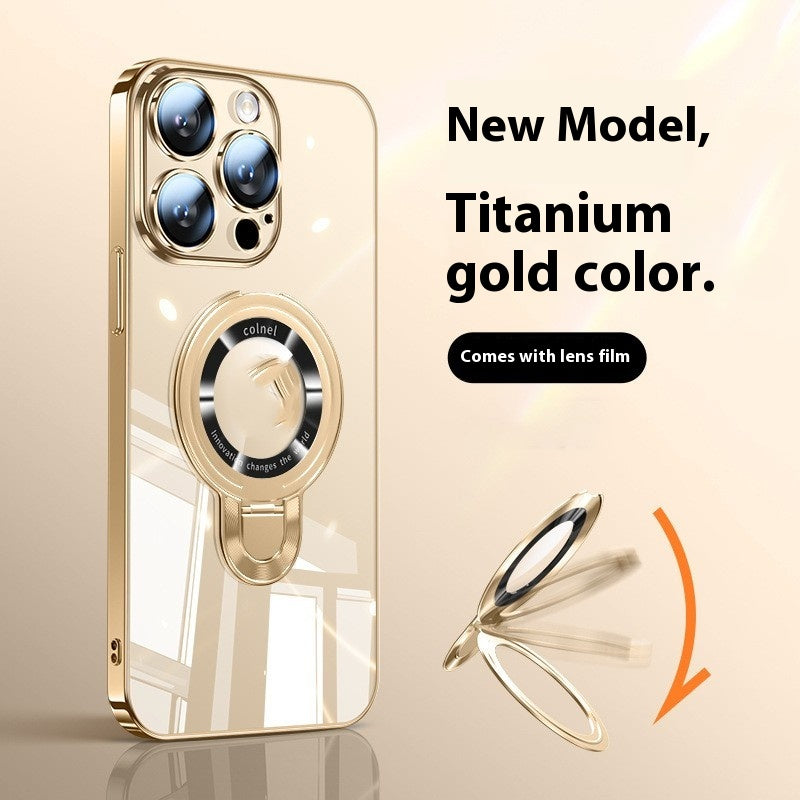 Cas téléphonique Desert Gold Electroplating Pc Bracket