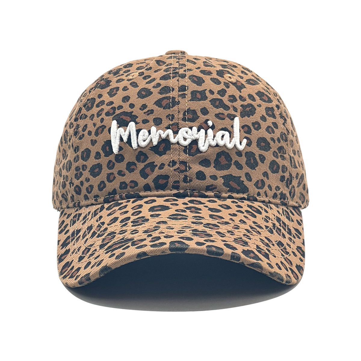 Retro Leopard-print Casquette de baseball brodée lavée et décontractionnée