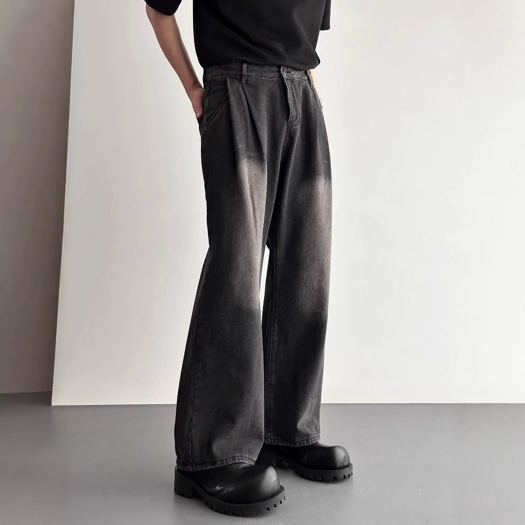Jeans retro minimalistes haut de gamme pour hommes