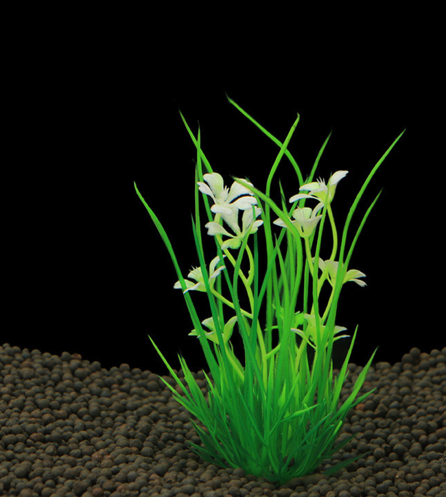 Décoration de réservoir de poisson Simulation usine d'eau Aquarium paysage plastique