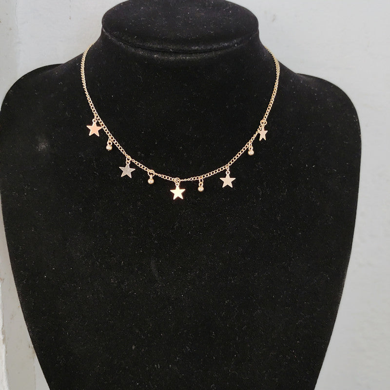 Collier Star Fashionable à cinq points pour les femmes