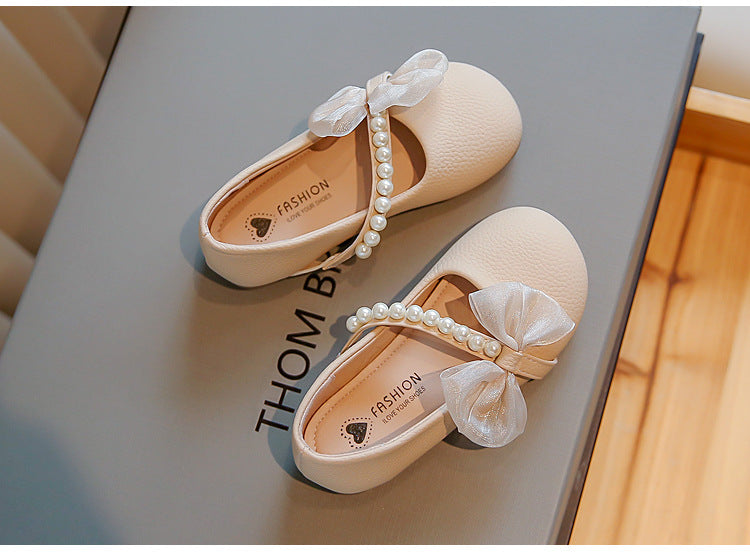 White Pearl Petite fille Bébé Princesse Chaussures