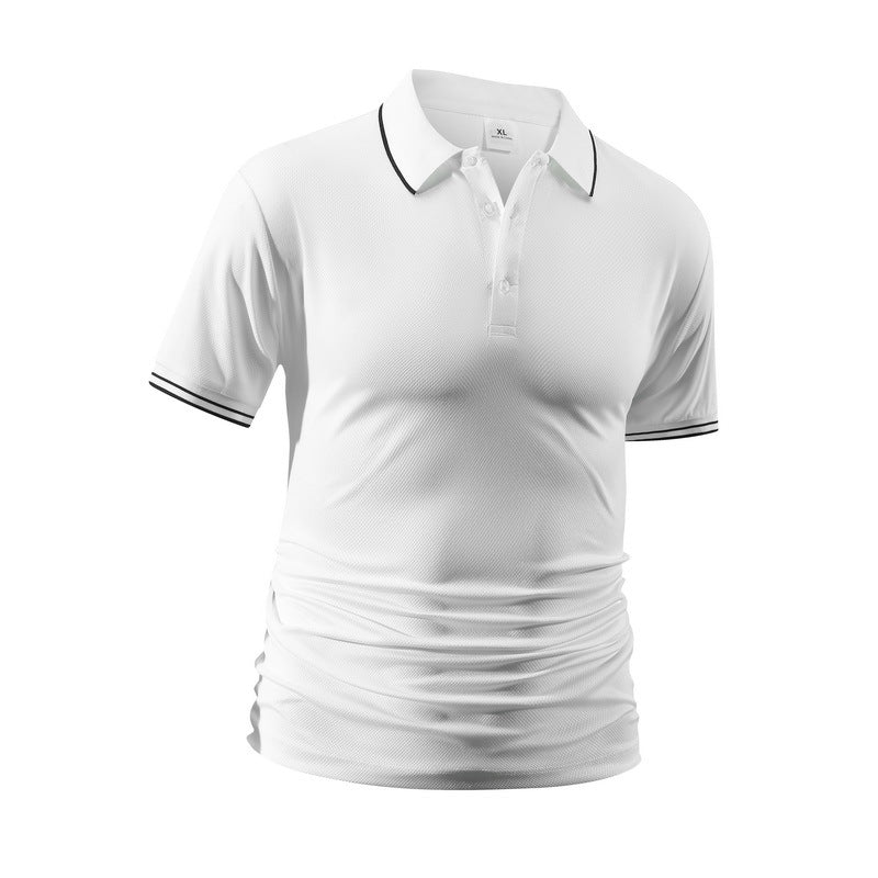 Polo homme avec plateau de col Lapel