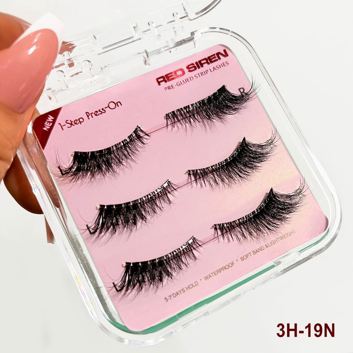 3 pairs of invisible false eyelashes