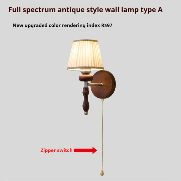 Lampe murale mi-ancienne côté de lit Zipper de haute qualité