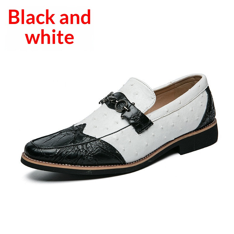 Chaussures en cuir casual homme avec un motif