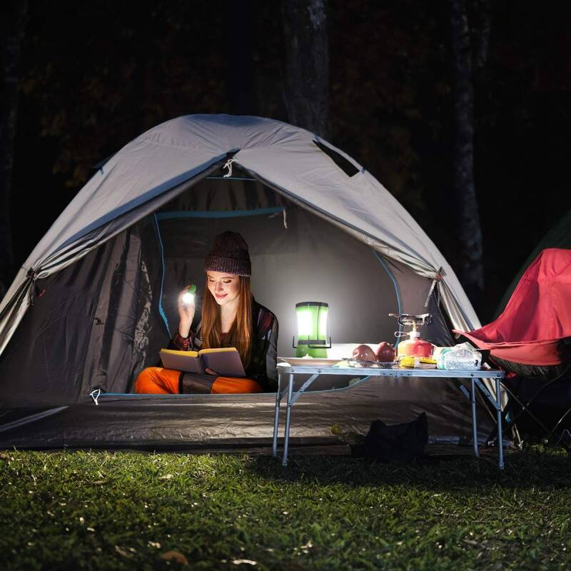 3 En 1 Camping Lantern avec 2 torches amovibles