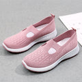 Vieux Beijing Cloth Chaussures Femmes Shallow Bouche Mesh Respirant Non-dérapant Soft Bottom Slip-on