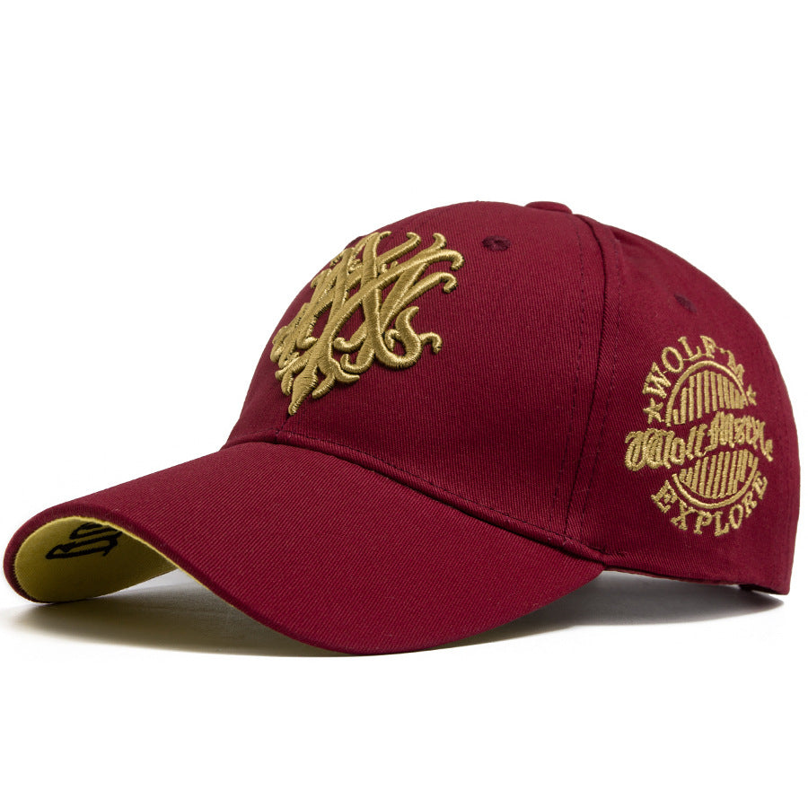 Casquette de baseball brodée 3D pour hommes Wolf Totem
