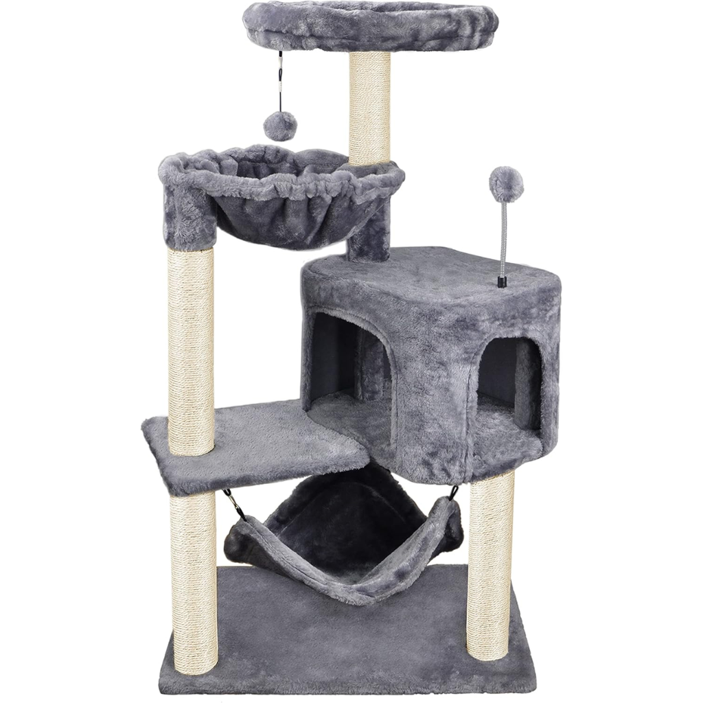Arbre de chat avec Condo de chat et grand hamac