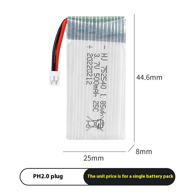 Batterie d'avion modèle 37V 500mAh X5C