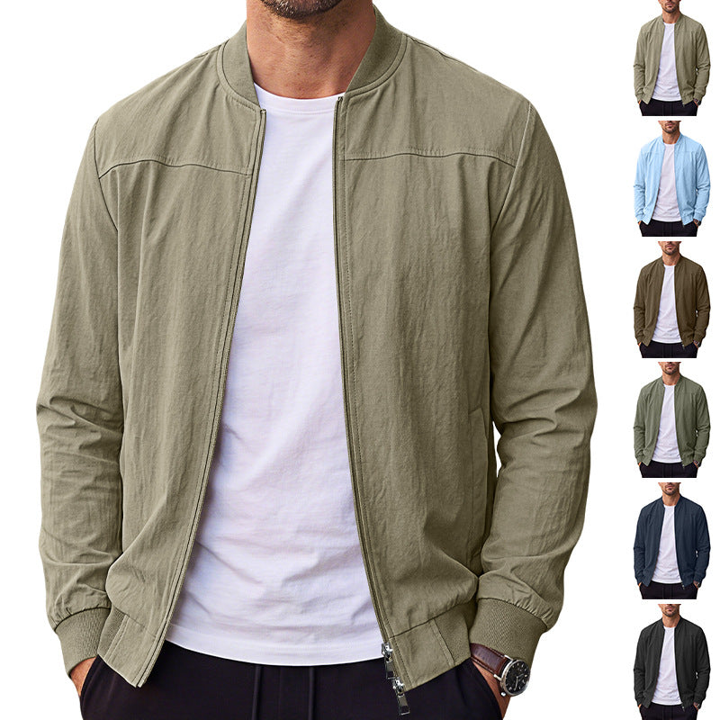 Veste de baseball pour hommes avec veste de sport zipper