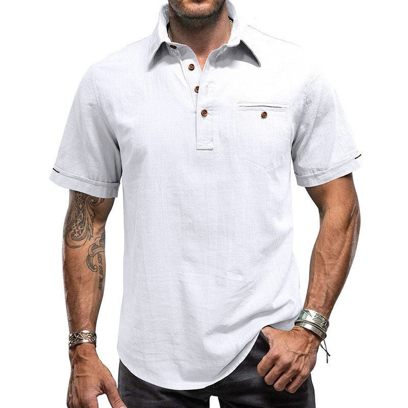 Chemise de plage Hawaïenne manches courtes pour hommes