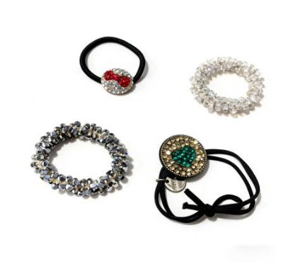 Round Disc Heart Clover Four-Leaf Hairpin