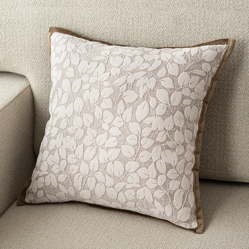 Style Ins Minimalist Carré Oreiller Canapé Dans Chenillelight Luxe frais et élégant