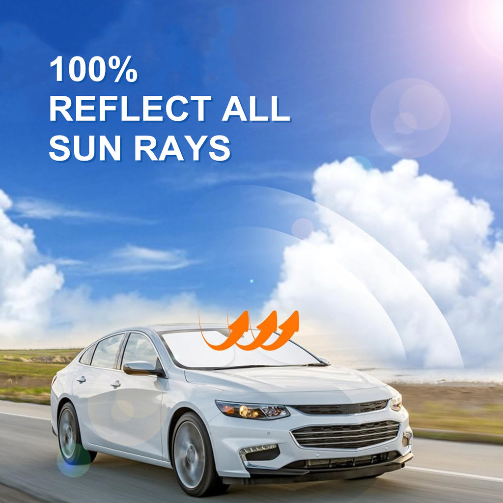 Pour 2016- Chevy Malibu Pare-brise avant de voiture Sun Shade Revêtement UV réfléchissant