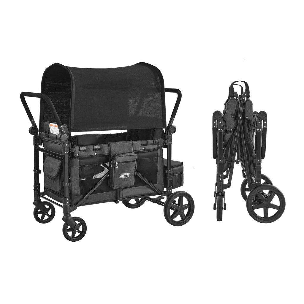 Poussette pour 4 enfants Push Pull Quad Poussette pour camping 330LBS