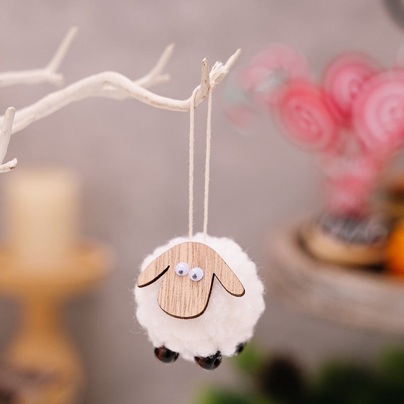 Pendentif de cerf de Noël Felt Pendentif créatif