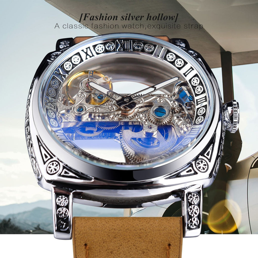 Montre mécanique haut de gamme Hollow