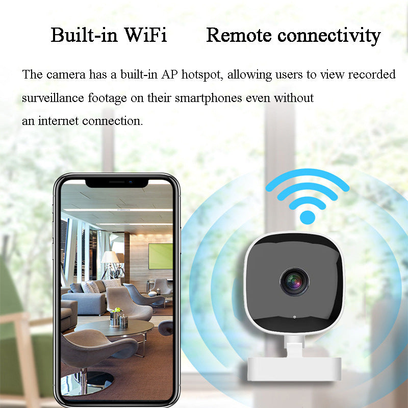 Caméra numérique sans fil WiFi Smart HD Wide Angle Remote Maison Caméra de surveillance intérieure